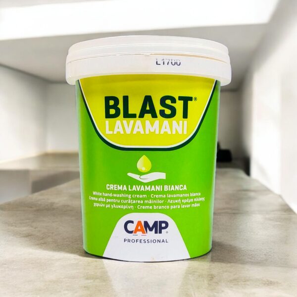 Camp BLAST White hand washing cream with abrasive microspheres